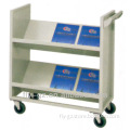 ST-29 Stainless steel library book trolley